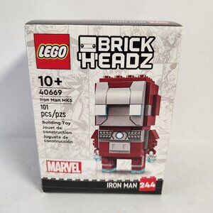Lego BrickHeadz 40669 Iron Man MK5 101 Pieces Marvel 2024 New In Sealed Box